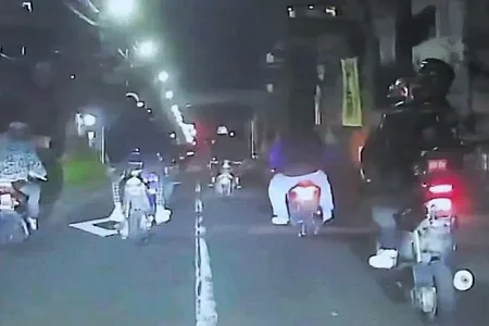 暴走行為をするをする「川口ドラゴン」の少年たち