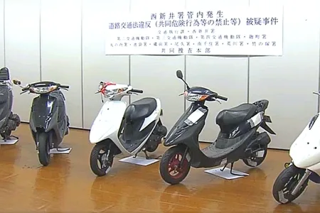 暴走行為をするをする「川口ドラゴン」の少年たち