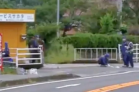 九州誠道会系の井場徹組長射殺事件-2008年9月当時の現場周辺