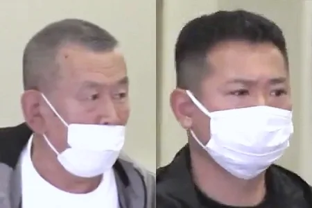 左・能戸典明容疑者(72) 右・能戸雄太容疑者(36)