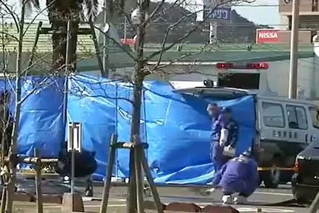 九州誠道会系幹部2人が銃撃された病院の駐車場
