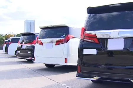 盗難車「アルファード」に不正取得したナンバープレート付替 自動車整備会社社長を逮捕・押収された車両「アルファード」