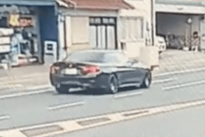 絆會系由仁総業組長の銃撃事件-犯行直後に複数の防犯カメラに逃走車両