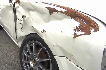 吉田一幸容疑者が運転いていた車