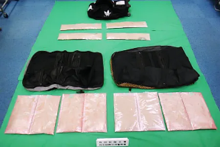 覚醒剤7.5キロをスーツケース内に隠して密輸 メキシコ国籍の男女逮捕