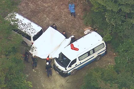 遺体が遺棄された現場周辺